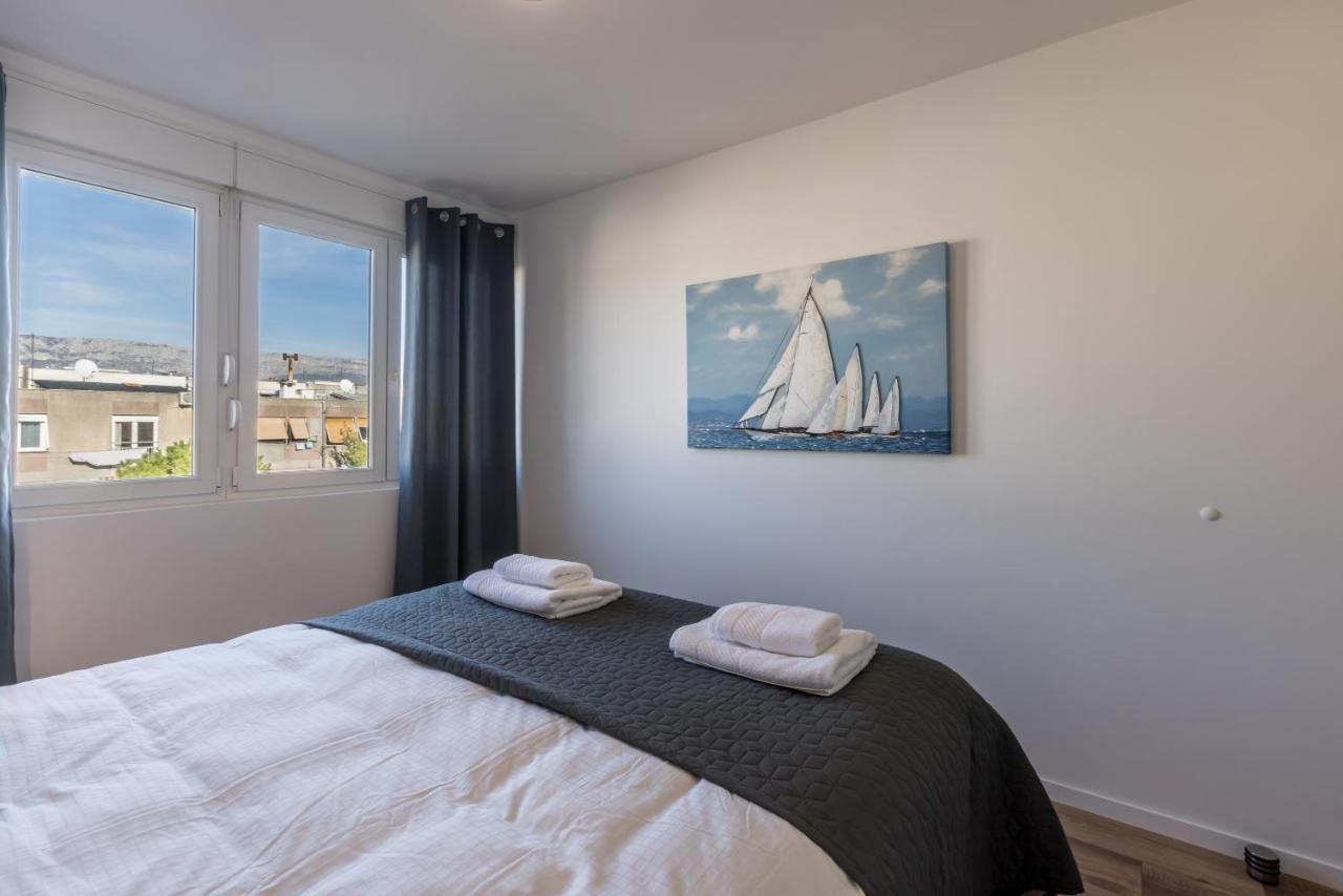Sundowners Apartment, 52Qm, Double & Single Bed, 10 Min From Old Town Of Split Bagian luar foto